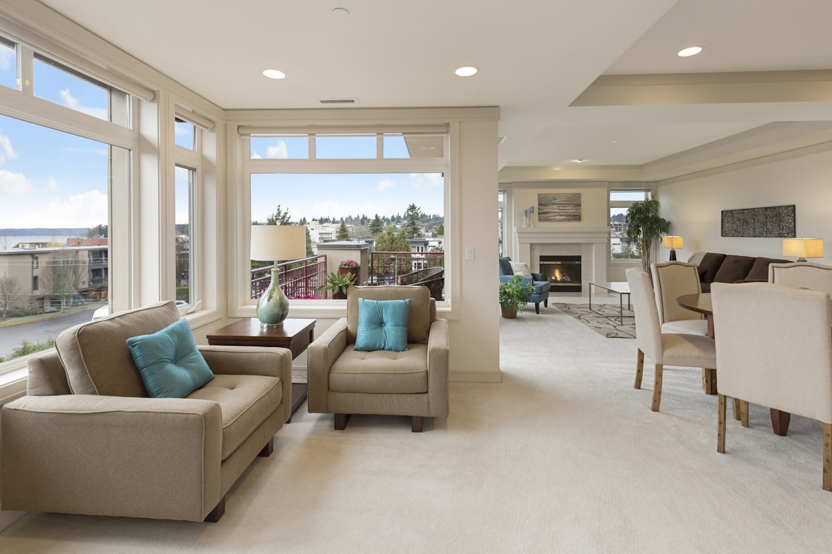 Modern residential building interior